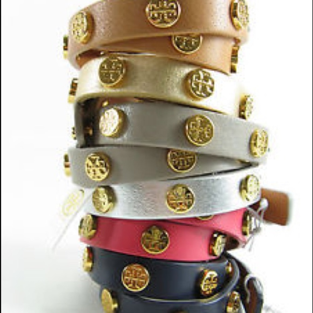 Yellow neon Tory Burch bracelet